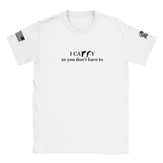 I carry so you don't have to - Tactical T-shirt (White/Military Green)