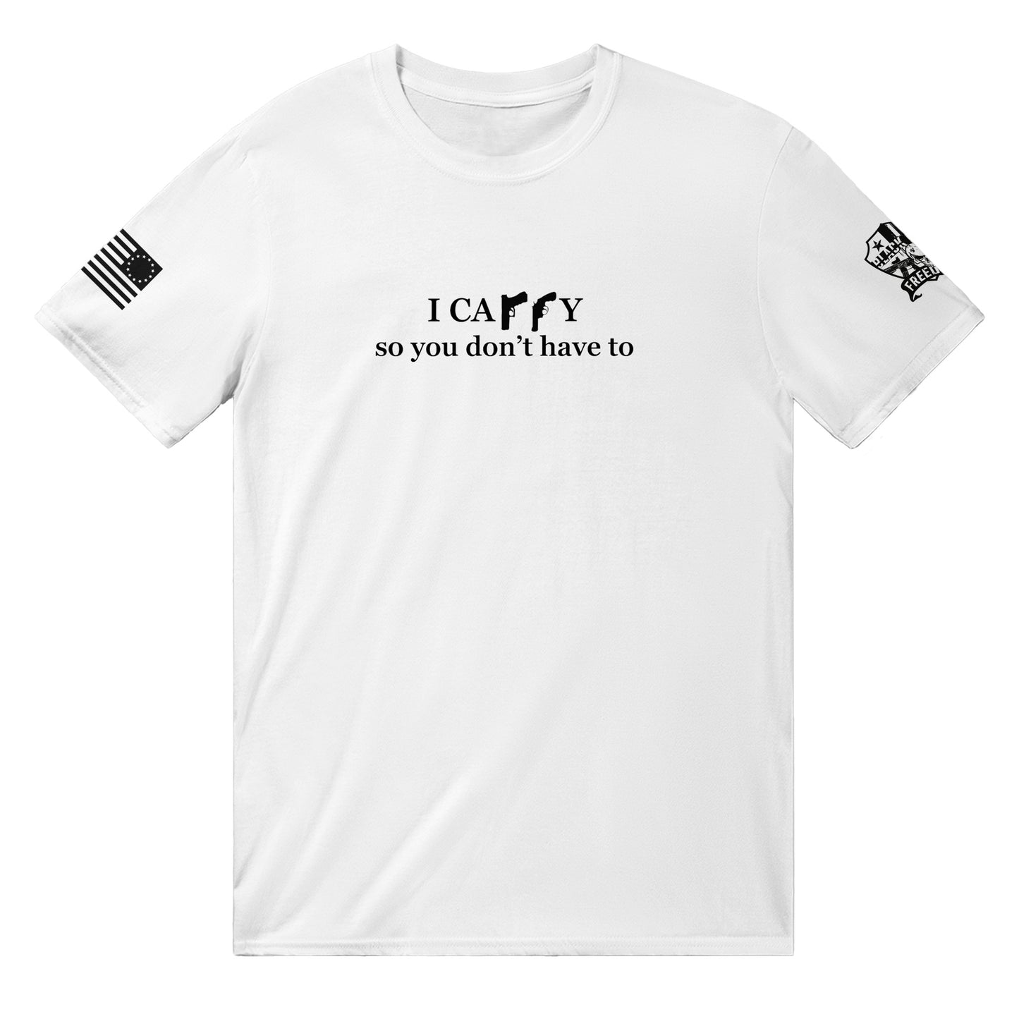 I carry so you don't have to - Tactical T-shirt (White/Military Green)