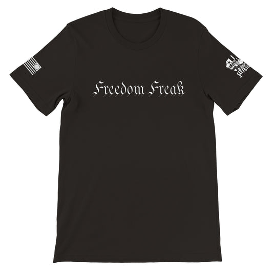 Freedom Freak - Constitutional Font T-shirt (Black)